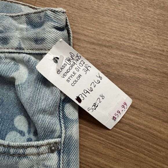 Playboy by PacSun Floral Bunny Logo Jeans Women’s Size 28 Light Wash Denim NWT - Picture 4 of 10